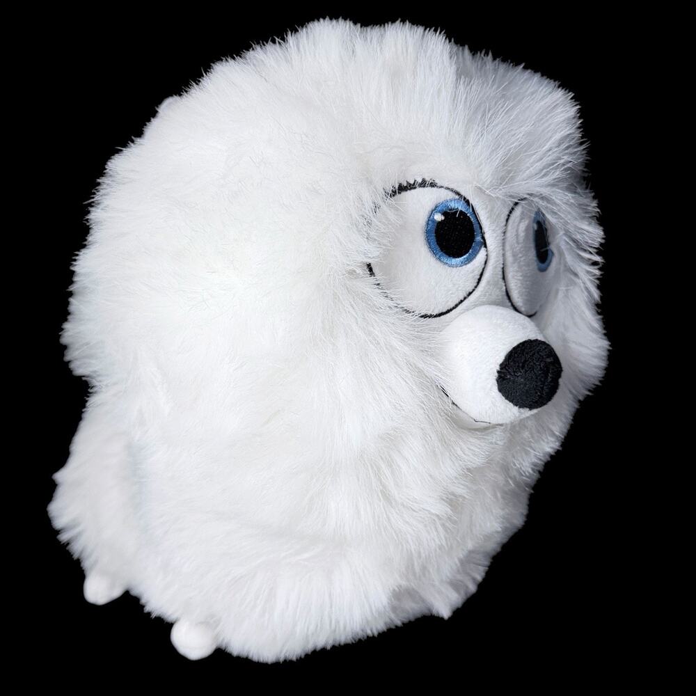 Gidget White Pomeranian Puppy Dog Plush 13 In Toy Secret Life Of Pets 2 Pink Bow